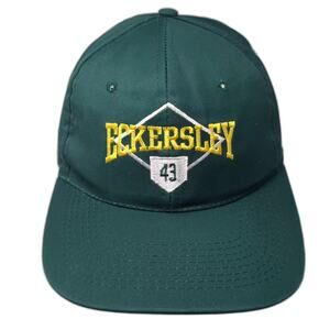 BD&A Snapback Hat Green Yellow One Size Eckersley 43 LifeSavers Candy Graphic